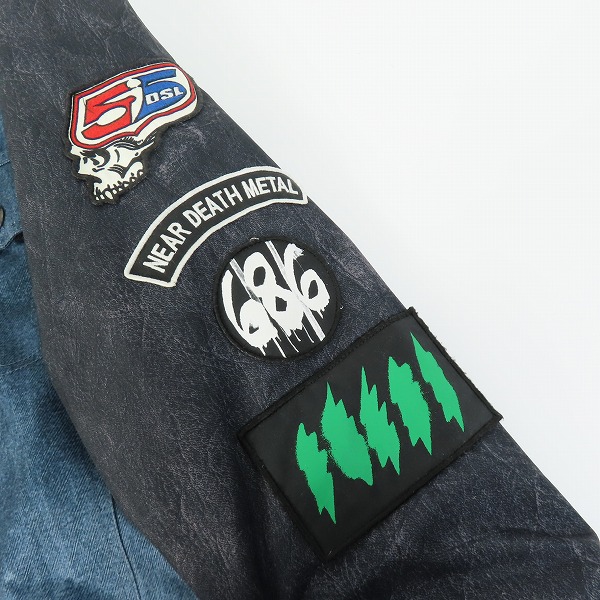 実際に弊社で買取させて頂いた686×DIESEL/シックスエイトシックス×ディーゼル 55DSL Americana Denim Jacket デニム スノーボードウェア Mの画像 8枚目