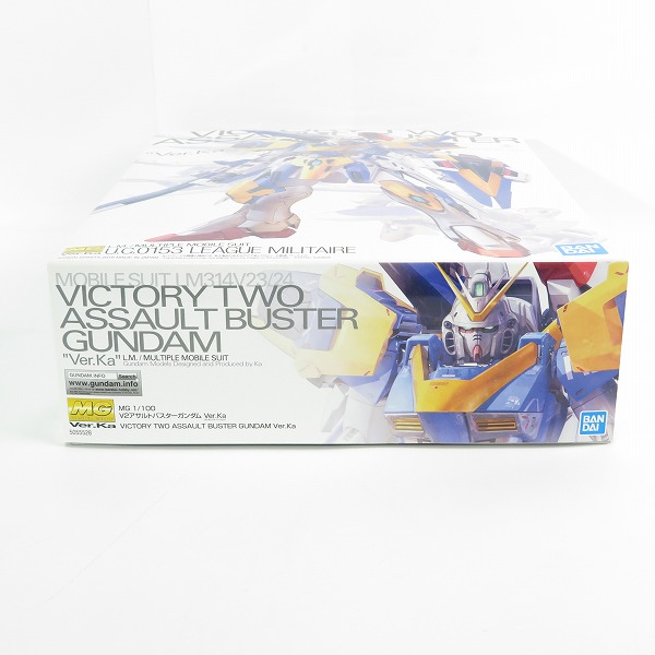 実際に弊社で買取させて頂いた【未組立】BANDAI/バンダイスピリッツ MG 1/100 機動戦士Vガンダム V2アサルトバスターガンダム Ver.Ka/ガンプラの画像 4枚目