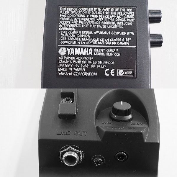実際に弊社で買取させて頂いた★YAMAHA/ヤマハ SLG-100N サイレントギター クラシックギター ACアダプター・ソフトケース付の画像 7枚目