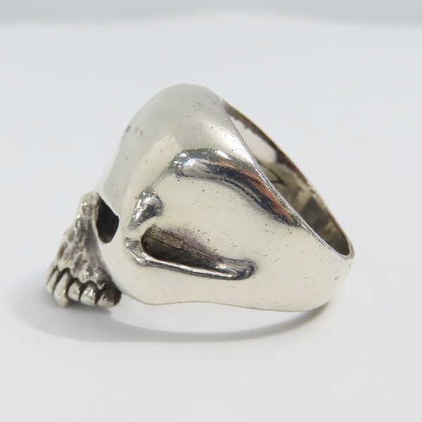 実際に弊社で買取させて頂いたCRAZY PIG/クレイジーピッグ EVIL SKULL RING  LARGE ラージエビルスカル リング 21号の画像 2枚目