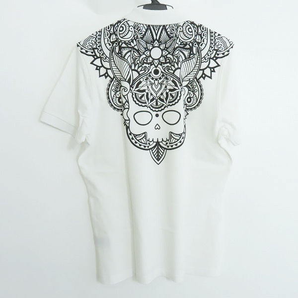 実際に弊社で買取させて頂いたHYDROGEN/ハイドロゲン スカル バックプリント ポロシャツ /XLの画像 1枚目