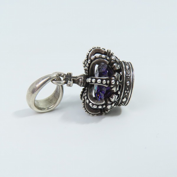 実際に弊社で買取させて頂いたJustin Davis/ジャスティンデイビス CROWN GLORY/クラウングローリーペンダント パープル SPJ119の画像 2枚目