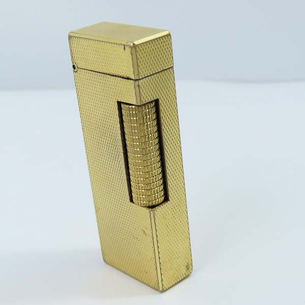 実際に弊社で買取させて頂いたdunhill/ダンヒル サイドローラー ガスライター ゴールドカラーの画像 3枚目