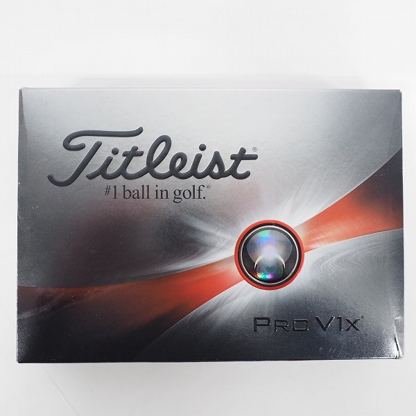 実際に弊社で買取させて頂いた【未使用/オウンネーム】Titleist/タイトリスト PRO V1x ゴルフボール ホワイト 1ダースの画像 2枚目