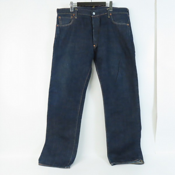 実際に弊社で買取させて頂いたEVISU/エヴィス No2 Lot.2000 ドクチン/キッキー ペイント ボタンフライ デニムパンツ/38×35の画像 1枚目