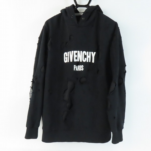 実際に弊社で買取させて頂いた【JPタグ】GIVENCHY/ジバンシィ デストロイ加工 プルオーバーパーカー 15W7102 653/XXS