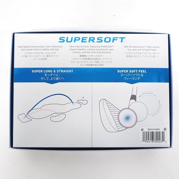 実際に弊社で買取させて頂いた【未使用】Callaway/キャロウェイ SUPERSOFT ゴルフボール ホワイト 1ダース の画像 3枚目