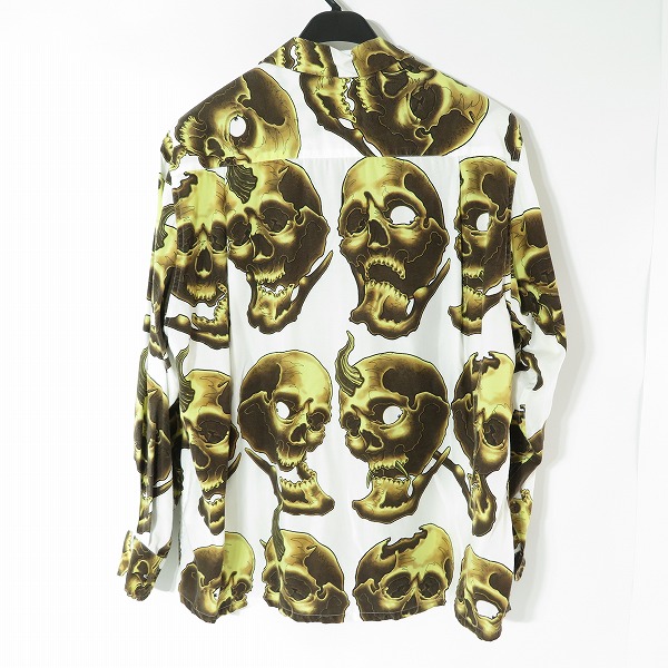 実際に弊社で買取させて頂いたWACKO MARIA×56 TATTOO STUDIO/ワコマリア×56 タトゥースタジオ HAWAIIAN SHIRT/ハワイアンシャツ/長袖/Mの画像 1枚目