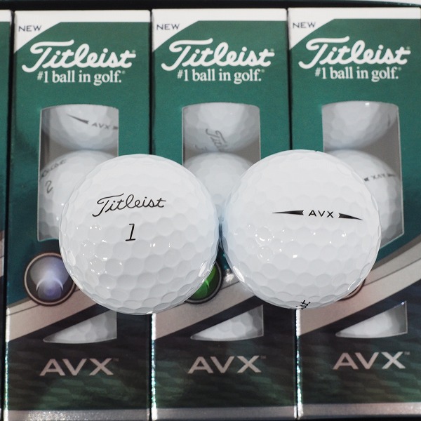 実際に弊社で買取させて頂いた【未使用】Titleist/タイトリスト AVX ゴルフボール ホワイト 1ダースの画像 1枚目