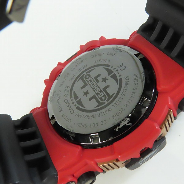 実際に弊社で買取させて頂いたG-SHOCK/Gショック FROGMAN MAGMA OCEAN フロッグマン 35周年 ウォッチ/腕時計 GWF-1035F-1JRの画像 4枚目