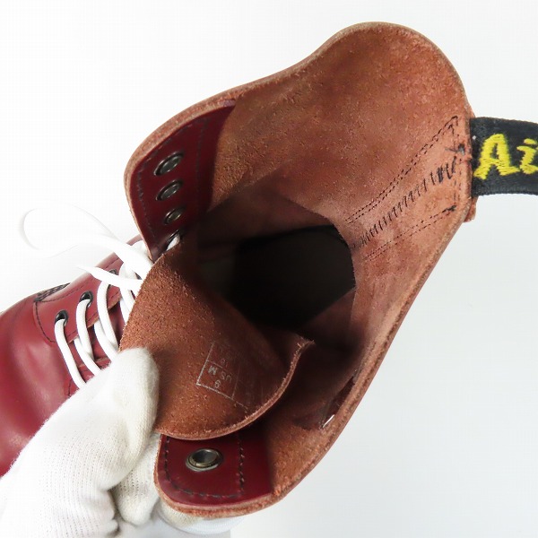実際に弊社で買取させて頂いたDr.martens/ドクターマーチン 10ホール レザーブーツ 10092/UK8の画像 4枚目
