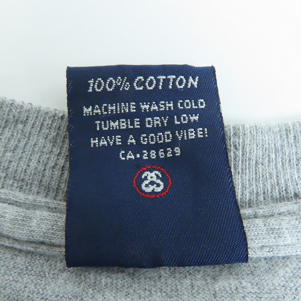 実際に弊社で買取させて頂いたSTUSSY/ステューシー 90年代後半 オールド 赤青タグ 自由の女神 半袖 Tシャツ/Sの画像 3枚目
