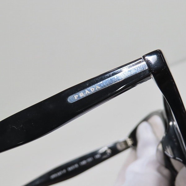 実際に弊社で買取させて頂いたPRADA JOURNAL/プラダ ジャーナル メガネフレーム アイウェア VPR04T-F/ブラックの画像 7枚目