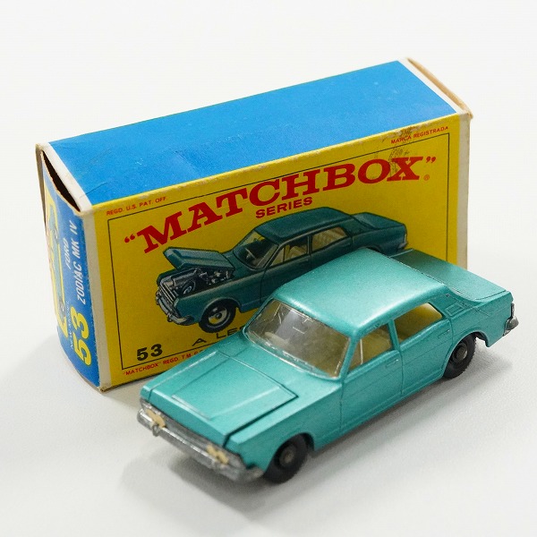 実際に弊社で買取させて頂いたMATCHBOX/マッチボックス No.53 FORD ZODIAC MK IV/フォード ゾディアック マーク4 ミニカー