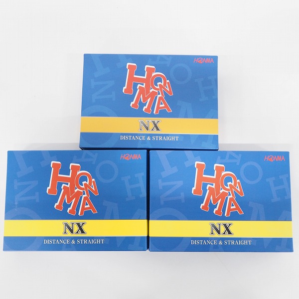 実際に弊社で買取させて頂いた【未使用】HONMA/ホンマ NX ゴルフボール ホワイト・オレンジ 計3ダース の画像 3枚目