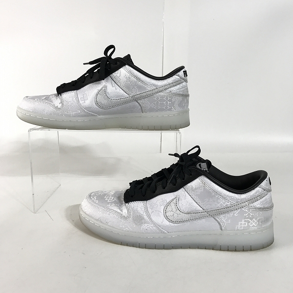 実際に弊社で買取させて頂いたNIKE×CLOT×FRAGMENT DESIGN/ナイキ×クロット×フラグメント デザイン DUNK LOW SP/ダンクロー FN0315-110/27.5の画像 3枚目