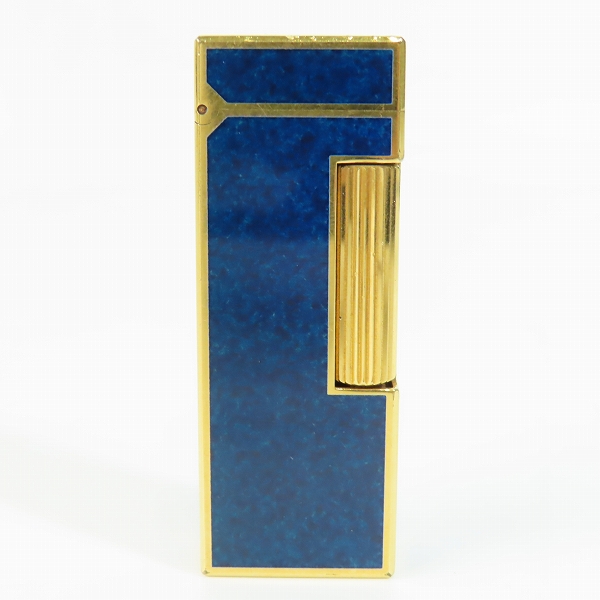 実際に弊社で買取させて頂いたdunhill/ダンヒル サイドローラー ガスライター ブルー×ゴールド