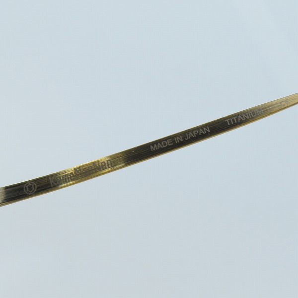 実際に弊社で買取させて頂いたKameManNen/カメマンネン 丸型 メガネフレーム KMN-113 クリップオンサングラス付きの画像 4枚目