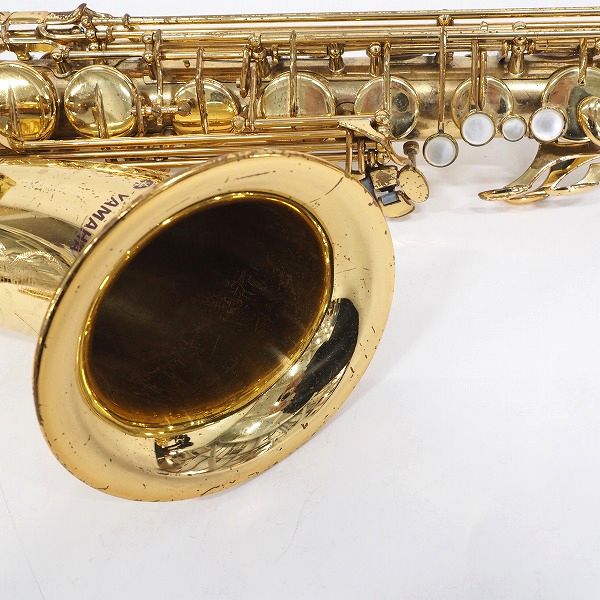 実際に弊社で買取させて頂いた★YAMAHA/ヤマハ テナーサックス YTS-62 初代モデル 彫刻有り ハードケース付 の画像 2枚目