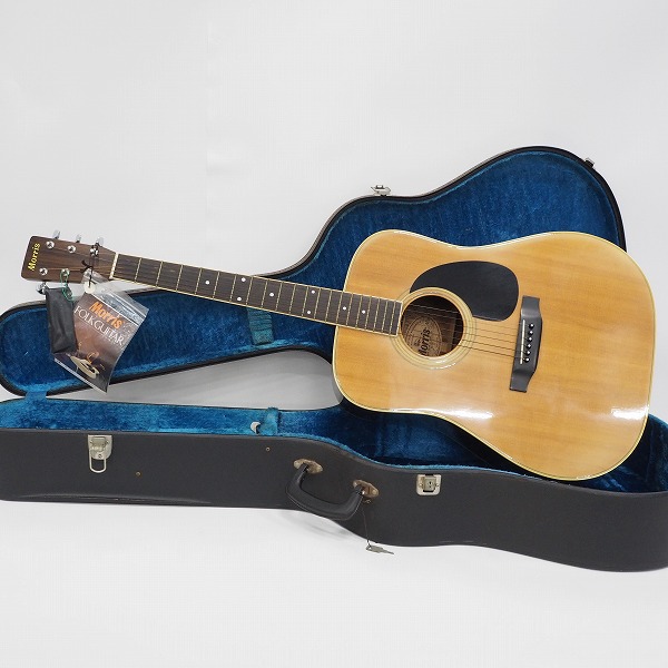 実際に弊社で買取させて頂いた★【難有り】Morris/モーリス W-25 アコースティックギター/アコギ 幌馬車ラベル 日本製 ハードケース付