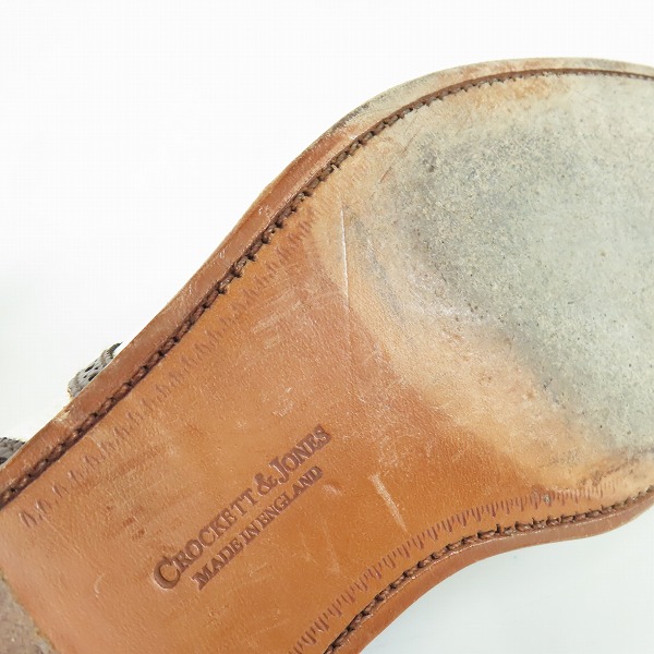 実際に弊社で買取させて頂いたCROCKETT&JONES/クロケットアンドジョーンズ SHIPS別注 キャップトゥ ドレスシューズ 6.5 の画像 8枚目