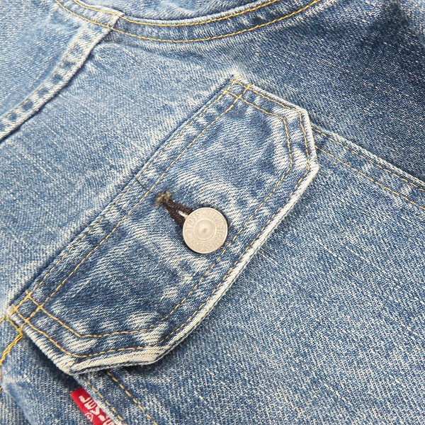 実際に弊社で買取させて頂いたLEVIS/リーバイス 71507XX/J02刻印/ビッグE デニムジャケット/Gジャン/38の画像 8枚目
