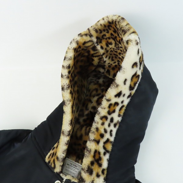 実際に弊社で買取させて頂いたTHE CRIMIE/クライミー レオパードボアフーデッドジャケット CR01-01K5-JK23/Mの画像 4枚目
