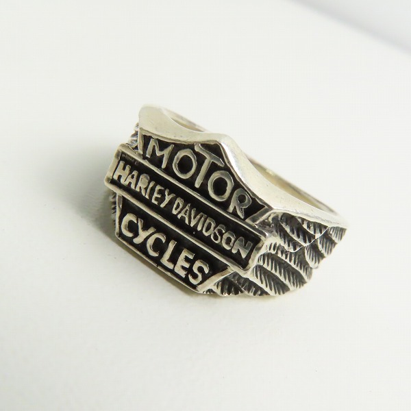 実際に弊社で買取させて頂いたHARLEY-DAVIDSON/ハーレーダビッドソン シルバー925 ロゴリング 18.5号