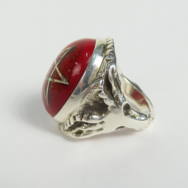 実際に弊社で買取させて頂いたALEX STREETER/アレックスストリーター エンジェルハート リング レッド/13号の画像 2枚目