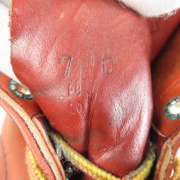 実際に弊社で買取させて頂いたRED WING/レッドウィング アイリッシュセッター ブーツ 羽タグ 8166 /7Dの画像 6枚目