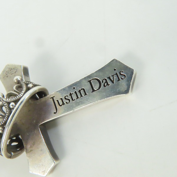 実際に弊社で買取させて頂いた【ギャラ付き】Justin Davis/ジャスティンデイビス Cross With Crown/クロスウィズクラウン ペンダント SPJ122-1の画像 5枚目