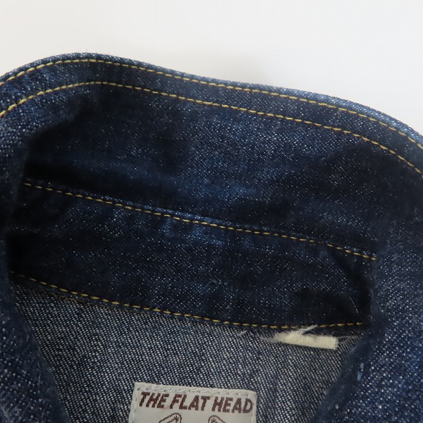 実際に弊社で買取させて頂いたTHE FLAT HEAD/フラットヘッド デニムシャツ 7001/40の画像 5枚目