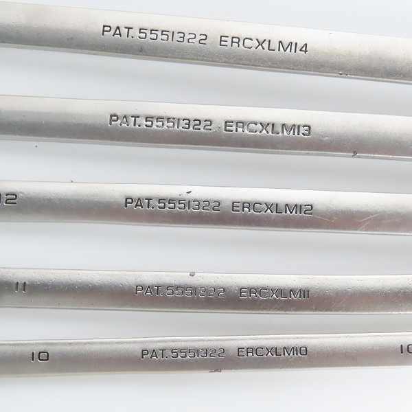 実際に弊社で買取させて頂いたSnap-on Eurotools/スナップオン コンビネーションレンチ  ERCXLM19/17～10  9点セットの画像 6枚目