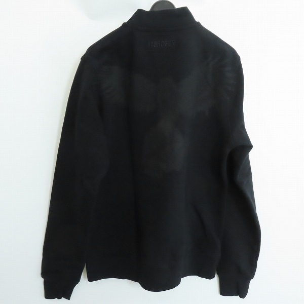 実際に弊社で買取させて頂いたHYDROGEN/ハイドロゲン 17AW スウェット ブルゾン レザー スター 星条旗ワッペン ジャケット Mの画像 1枚目