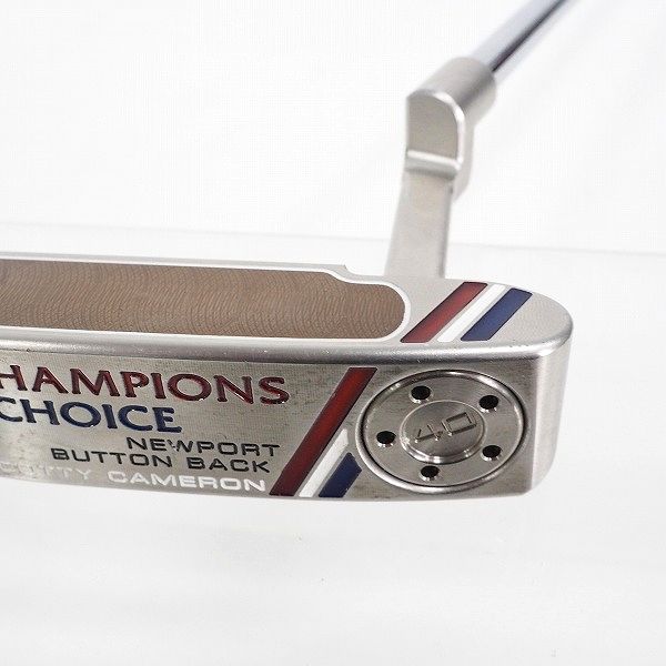 実際に弊社で買取させて頂いたSCOTTY CAMERON/スコッティキャメロン CHAMPIONS CHOICE NEWPORT BUTTON BACK/ニューポート ボタンバック パター HC付の画像 5枚目