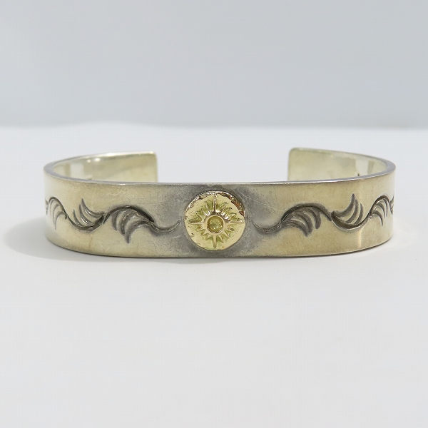 実際に弊社で買取させて頂いたARIZONA FREEDOM/アリゾナフリーダム K18付き 太陽神 バングルの画像 1枚目