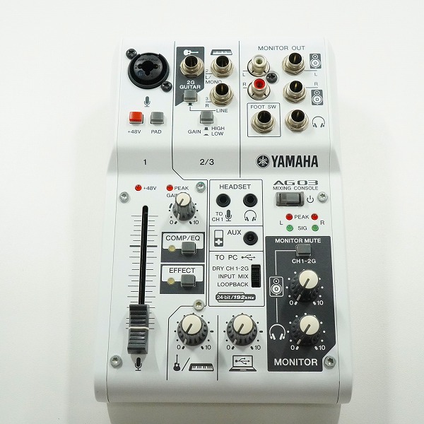 実際に弊社で買取させて頂いたYAMAHA/ヤマハ AG03 ミキシングコンソール ミキサー ウェブキャスティングミキサー 通電確認済みの画像 1枚目