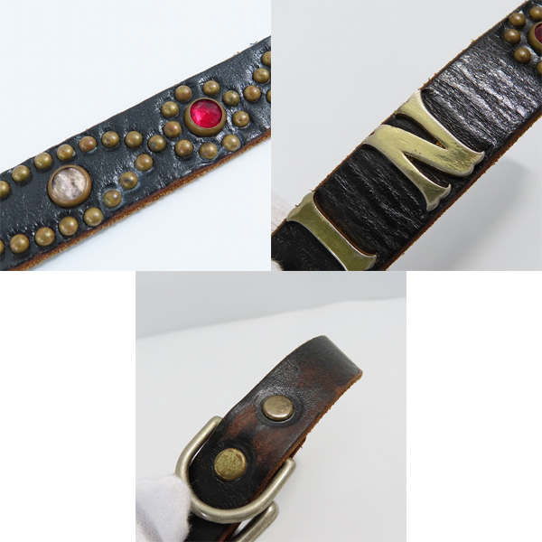 実際に弊社で買取させて頂いたTENDERLOIN×HTC×PORTER/テンダーロイン×HTC×ポーター T-STUD BELT/スタッズ ナローベルト/Sの画像 6枚目
