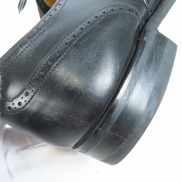実際に弊社で買取させて頂いたGRENSON/グレンソン ストレートチップ メダリオン レザーシューズ 31901/8.5Eの画像 8枚目
