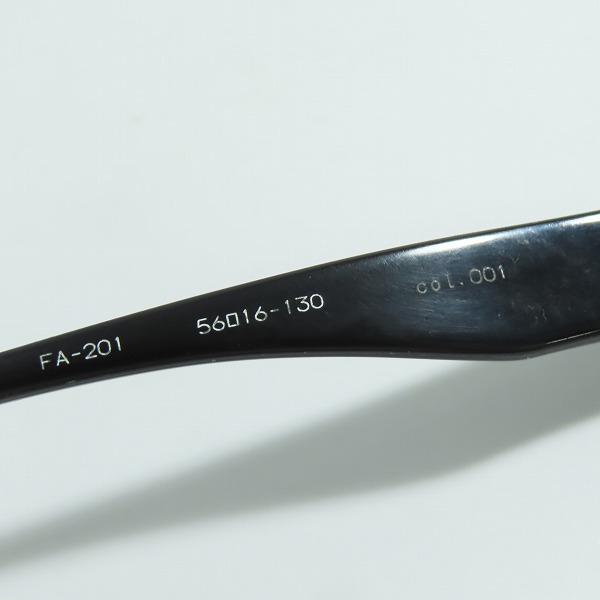 実際に弊社で買取させて頂いたFACTORY900/ファクトリー900 度入り メガネフレーム/アイウェア FA-201 col.001の画像 8枚目