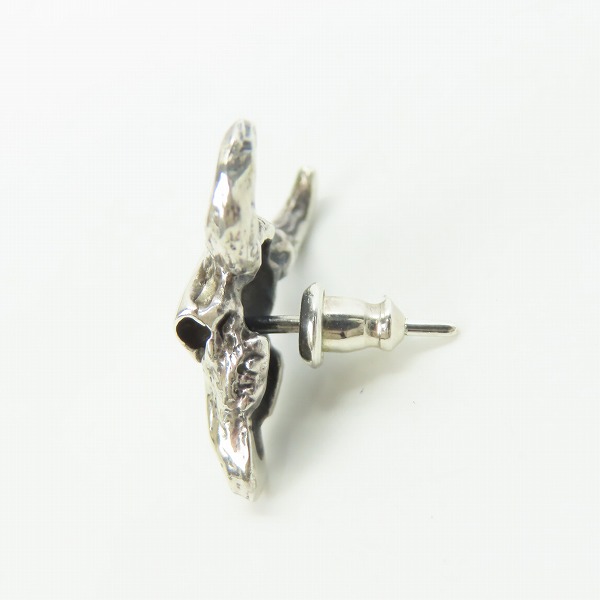 実際に弊社で買取させて頂いたCRAZY PIG/クレイジーピッグ COW SKULL STUD EARRING ピアスの画像 3枚目