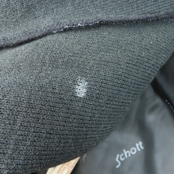 実際に弊社で買取させて頂いたSCHOTT/ショット ボアライナー付き シングルレザーライダースジャケット /38の画像 6枚目