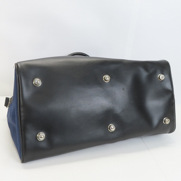 実際に弊社で買取させて頂いたCOMME des GARCONS SHIRT × FRED PERRY/コムデギャルソンシャツ×フレッドペリー コラボボストンバッグ ネイビー×ブラックの画像 2枚目