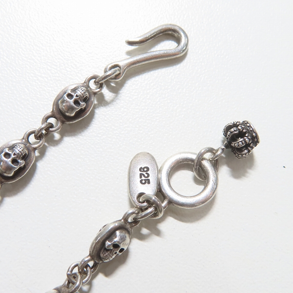 実際に弊社で買取させて頂いたJustin Davis/ジャスティンデイビス TINY SKULL タイニー スカル チェーン SNJ155の画像 2枚目