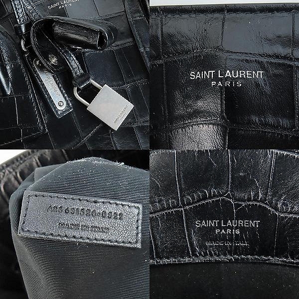 実際に弊社で買取させて頂いたSAINT LAURENT PARIS/サンローランパリ サックドジュール スープルトートバッグの画像 5枚目