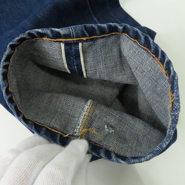 実際に弊社で買取させて頂いたLEVIS/リーバイス 505 刻印5 42TALON ジッパーフライ ビッグE デニムパンツの画像 5枚目