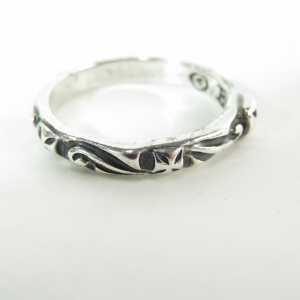 実際に弊社で買取させて頂いた(1)Bill Wall Leather/BWL/ビルウォールレザー R202 Thin クロスリング/19号の画像 4枚目