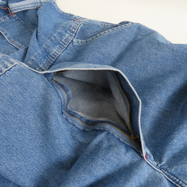実際に弊社で買取させて頂いたDickies/ディッキーズ デニム オーバーオール 38×30の画像 4枚目