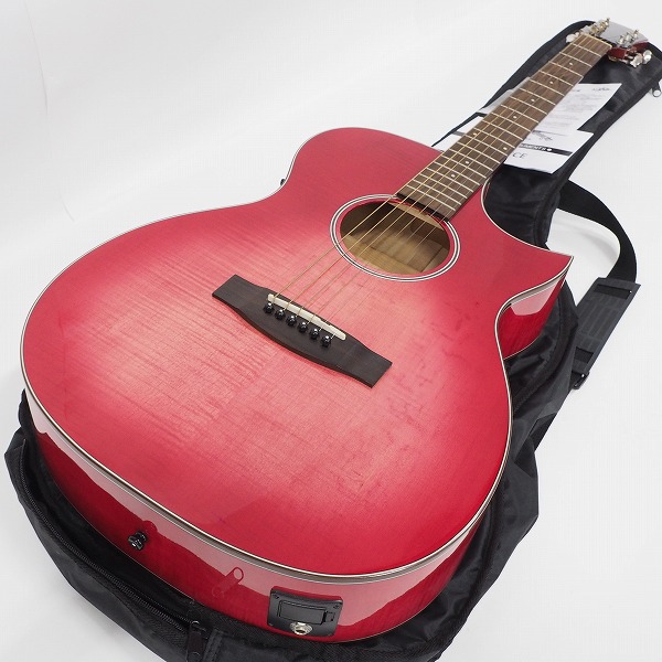 実際に弊社で買取させて頂いた★【難有り】Aria Dreadnought/アリア ドレッドノート AF107CE エレアコ/アコースティックギター ソフトケース付