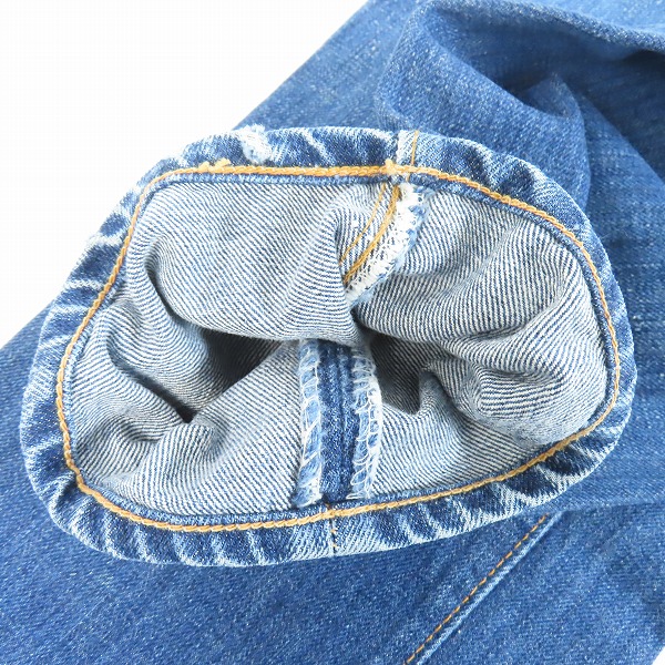 実際に弊社で買取させて頂いたLEVIS/リーバイス 505 刻印5 42TALONジッパーフライ ビッグE バックポケットシングル ヴィンテージデニムパンツ 505-0217/W32の画像 9枚目